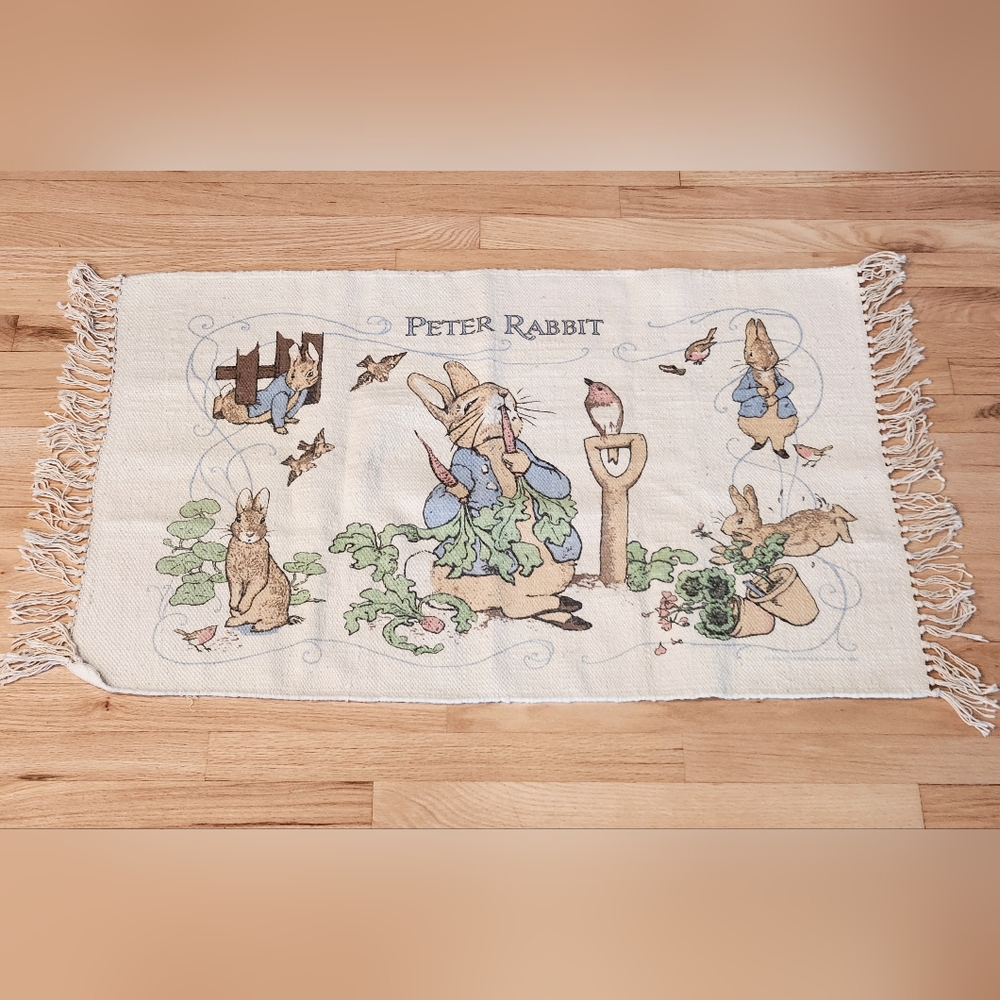 Vintage Peter Rabbit Throw Rug